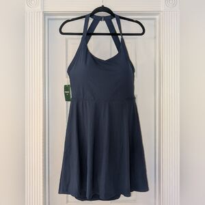 NWT Backless Cut Out Twisted - Majolica Blue 1X